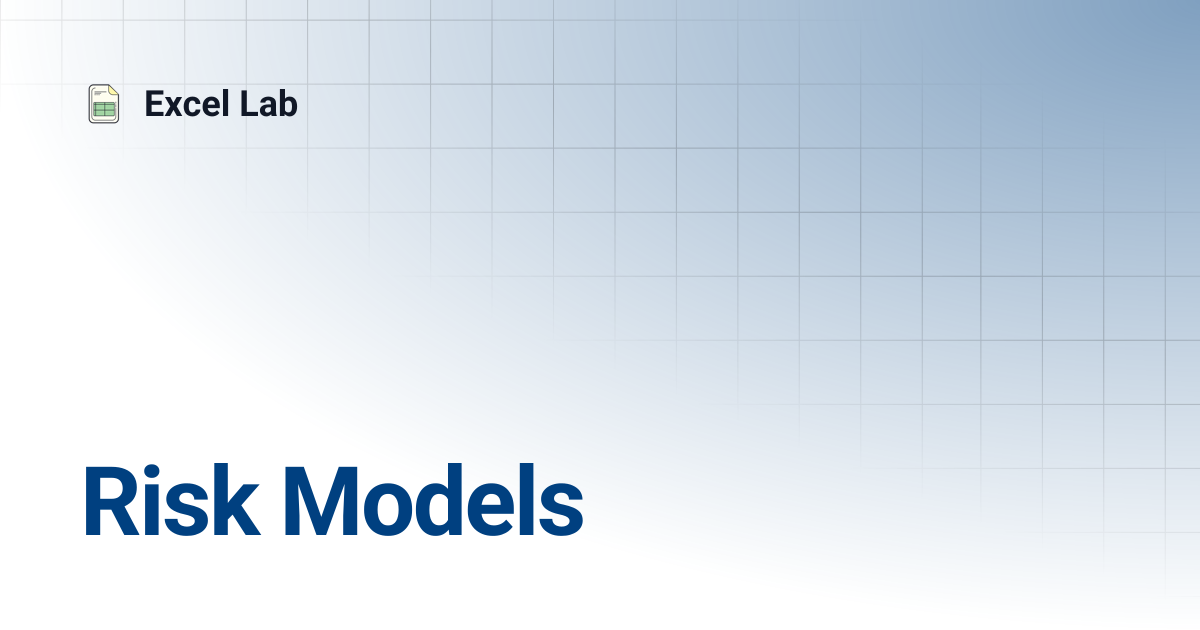 Risk Models | Excel Lab